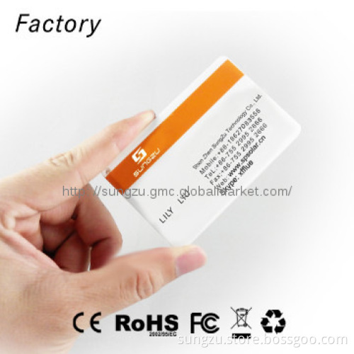 Mini portable mobile power bank mobile name card power bank